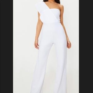 One Shoulder Draped Jumpsuit